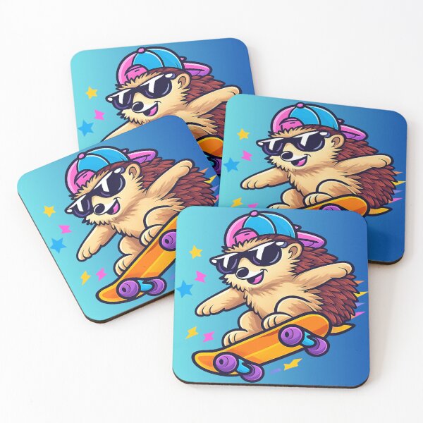Item preview, Hedgehog On A Skateboard designed and sold by McThingummy.