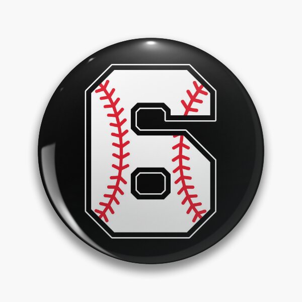 Item preview, baseball number 6 designed and sold by gunaone-design.