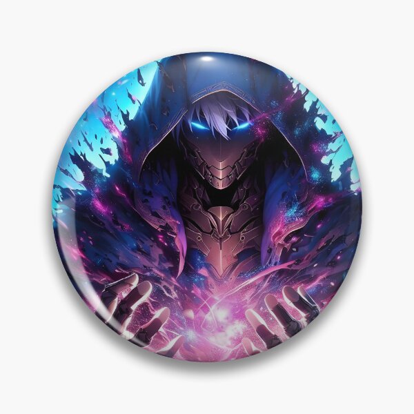 Item preview, The Cosmic  Anime Weaver: Mysterious Hooded Entity Harnessing Galactic Energy in the Void designed and sold by MouradStudio.