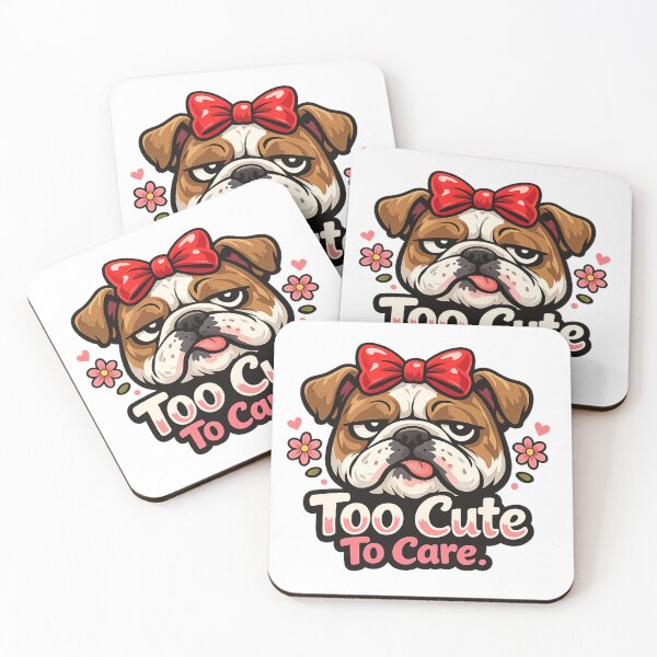 Item preview, Cute Bulldog Puppy Attitude - Too Cute to Care designed and sold by VariusDesigns.