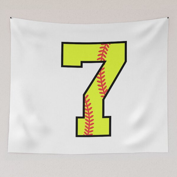 Item preview, Softball Number 7 designed and sold by gunaone-design.