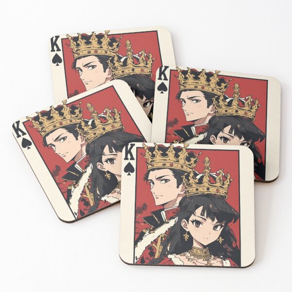 Item preview, Royal Spades Monarchs Anime Deck Art designed and sold by Jimakmo.