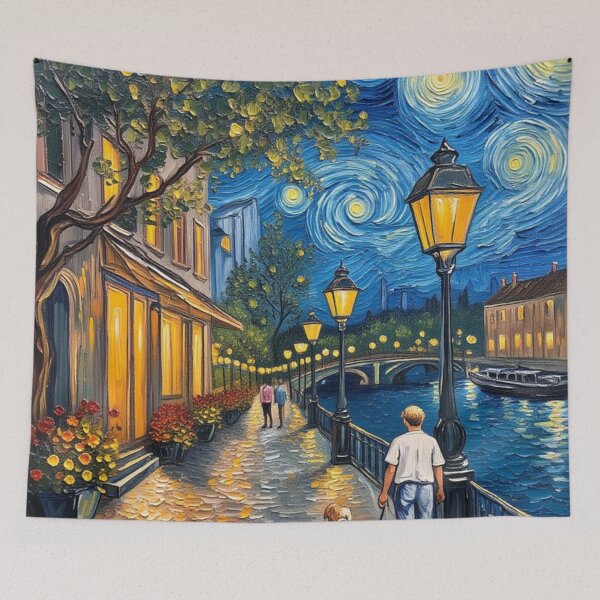 Item preview, Evening stroll along the waterfront promenade designed and sold by sid1802.
