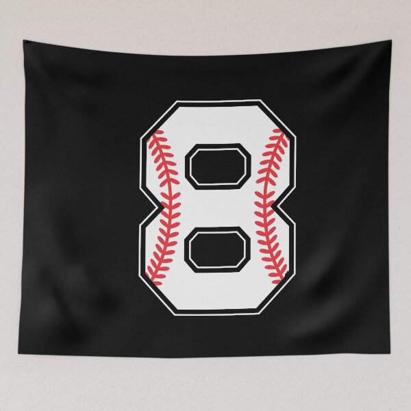 Item preview, baseball number 8 designed and sold by gunaone-design.