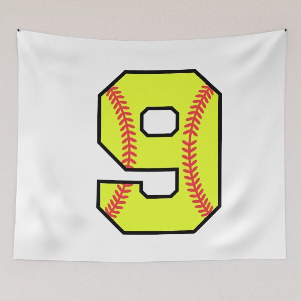 Item preview, Softball Number 9 designed and sold by gunaone-design.