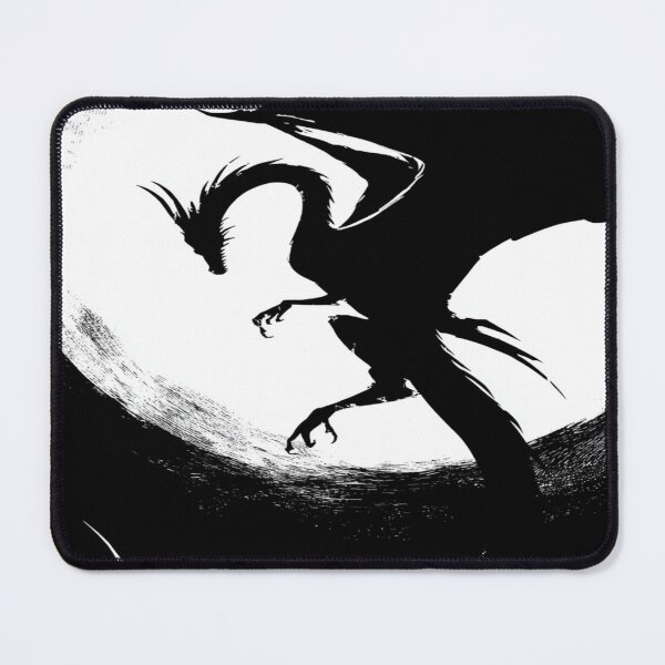 Item preview, Mystical Dragon Silhouette Moon Fantasy Art designed and sold by NicolasGlowArt.