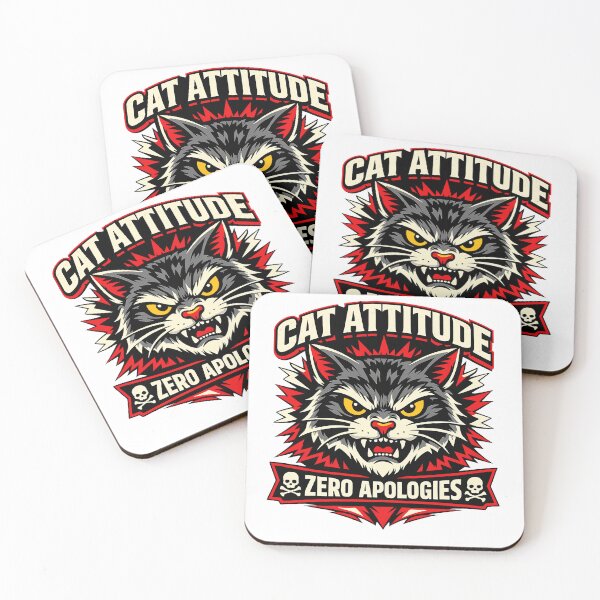 Item preview, Funny Cat Attitude Zero Apologies Meme designed and sold by Mrjarvis.
