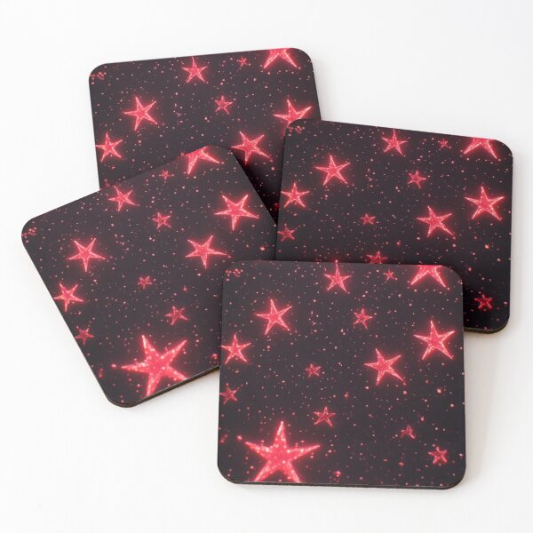 Item preview, Glow Red Galactic Starfield Retro designed and sold by Jimakmo.
