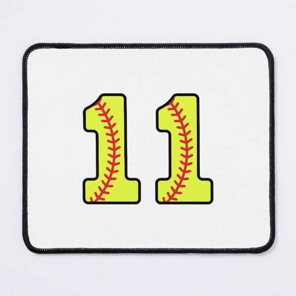 Item preview, Softball Number 11 designed and sold by gunaone-design.