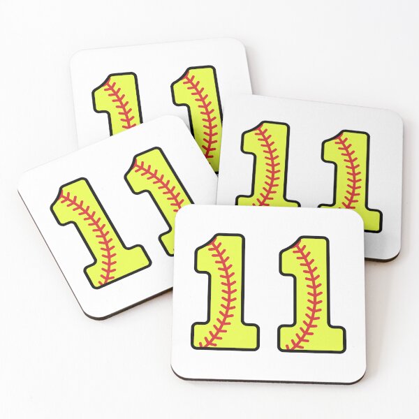 Item preview, Softball Number 11 designed and sold by gunaone-design.