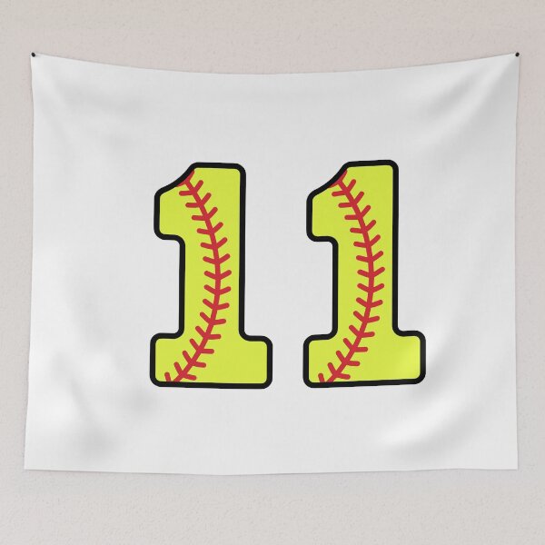 Item preview, Softball Number 11 designed and sold by gunaone-design.