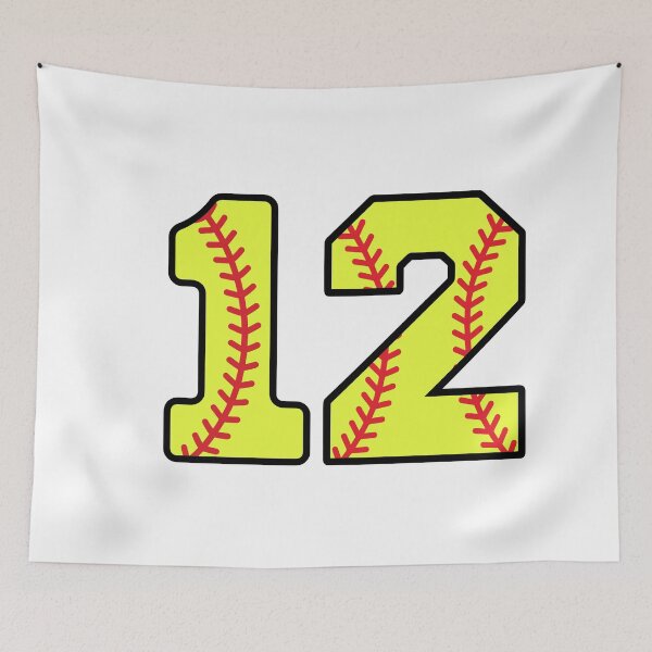 Item preview, Softball Number 12 designed and sold by gunaone-design.