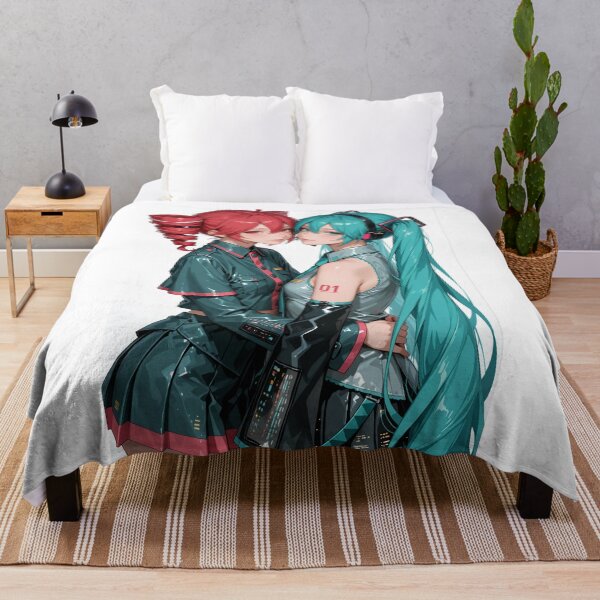 Item preview, Cyberpunk Vocaloid Duo — Futuristic Anime Digital Illustration designed and sold by Planet Utoppia.