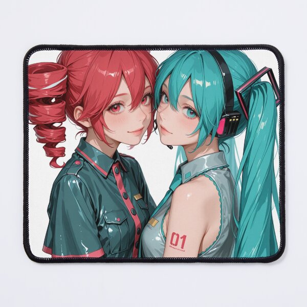Item preview, Cyberpunk Vocaloid Duo — Futuristic Anime Digital Illustration designed and sold by Planet Utoppia.