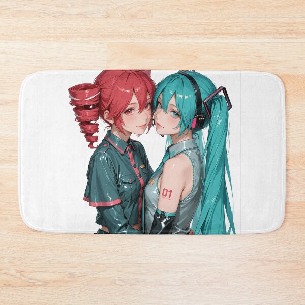 Item preview, Cyberpunk Vocaloid Duo — Futuristic Anime Digital Illustration designed and sold by Planet Utoppia.