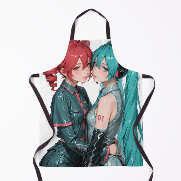 Item preview, Cyberpunk Vocaloid Duo — Futuristic Anime Digital Illustration designed and sold by Planet Utoppia.