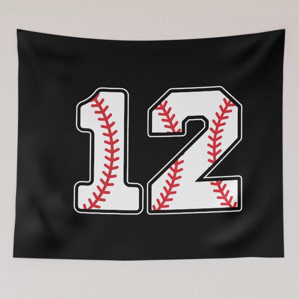 Item preview, Baseball Number 12 designed and sold by gunaone-design.