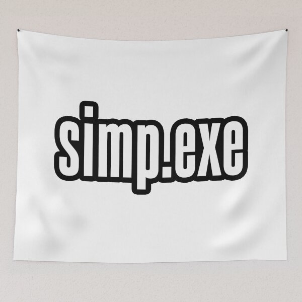 Item preview, simp.exe, outlined designed and sold by Memes N Lore .