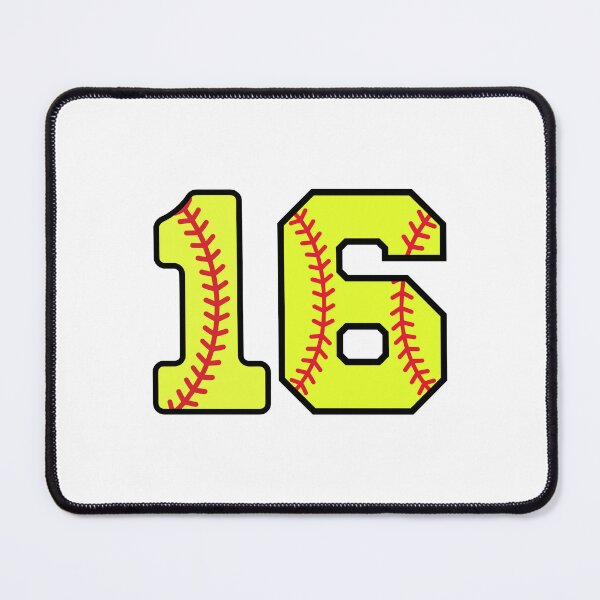 Item preview, Softball Number 16 designed and sold by gunaone-design.
