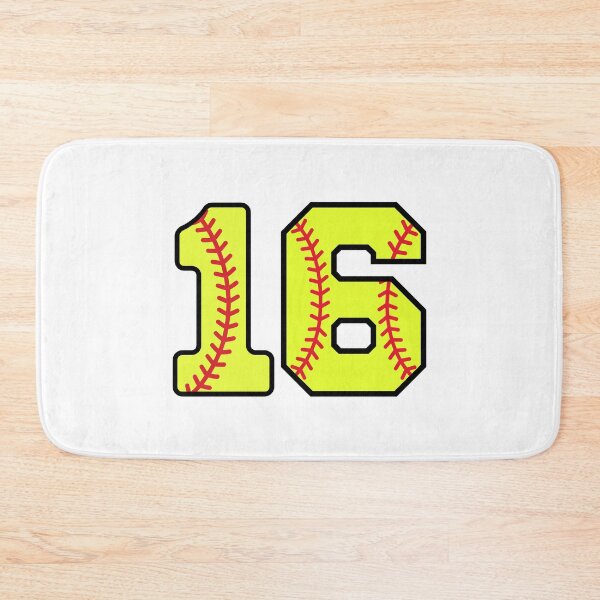 Item preview, Softball Number 16 designed and sold by gunaone-design.