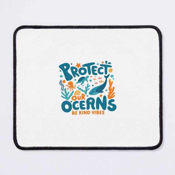 Item preview, Protect Our Oceans: Whimsical Sea Life Illustration | Nautical Conservation Art designed and sold by Colorful-Garden.