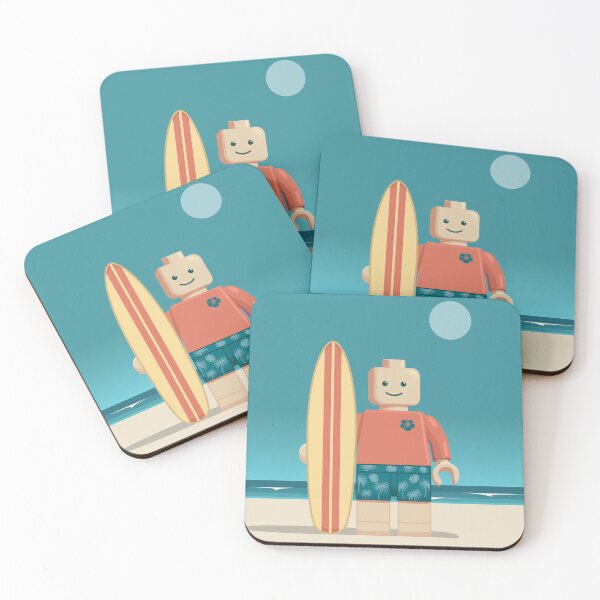 Item preview, Brick Beach Surfer Man designed and sold by blackdogshop.