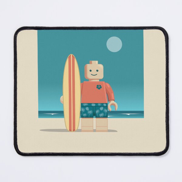 Item preview, Brick Beach Surfer Man designed and sold by blackdogshop.