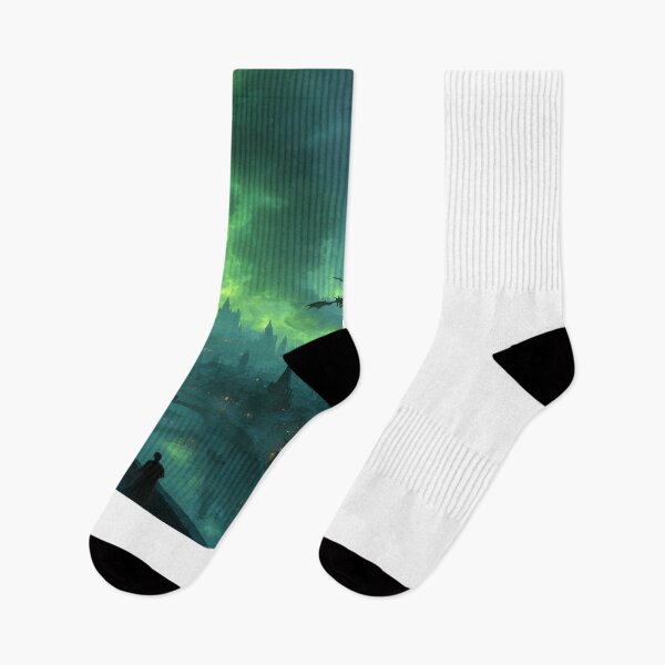 Item preview, Dark Fantasy Dragon City Green Sky Watchers designed and sold by NicolasGlowArt.