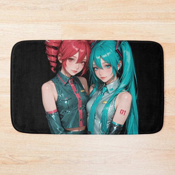 Item preview, Cyberpunk Vocaloid Duo — Futuristic Anime Digital Illustration designed and sold by Planet Utoppia.