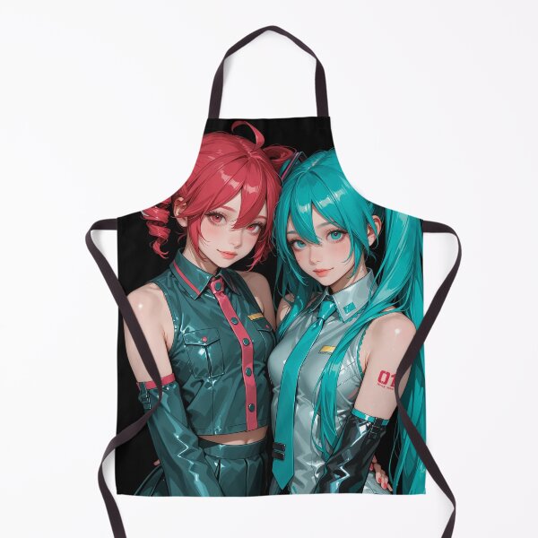 Item preview, Cyberpunk Vocaloid Duo — Futuristic Anime Digital Illustration designed and sold by Planet Utoppia.