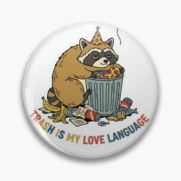 Item preview, raccoon love language designed and sold by AIlstickersBRL.