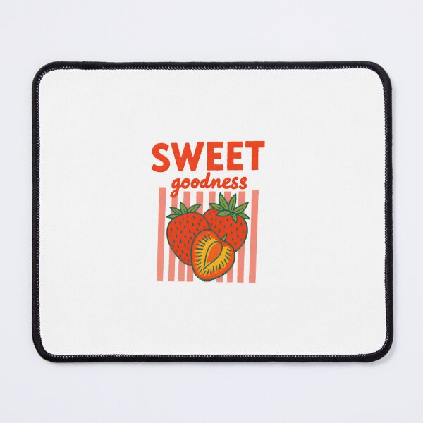 Item preview, Sweet Goodness Strawberry Illustration — Retro Fruit Art with Red Striped Background designed and sold by Colorful-Garden.