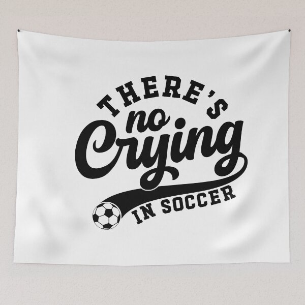 Item preview, There's No Crying in Soccer Funny Womens Sports Humor designed and sold by gunaone-design.