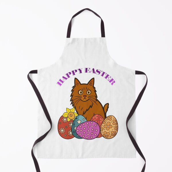 Item preview, Happy Easter And Easter Cat and Eggs. designed and sold by Dinasshop.
