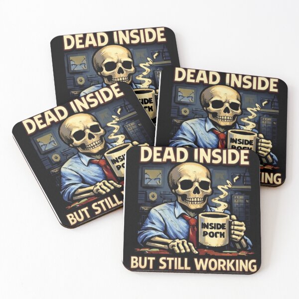 Item preview, Dead Inside But Still Working - Office Skeleton Humor designed and sold by NoriudaR.