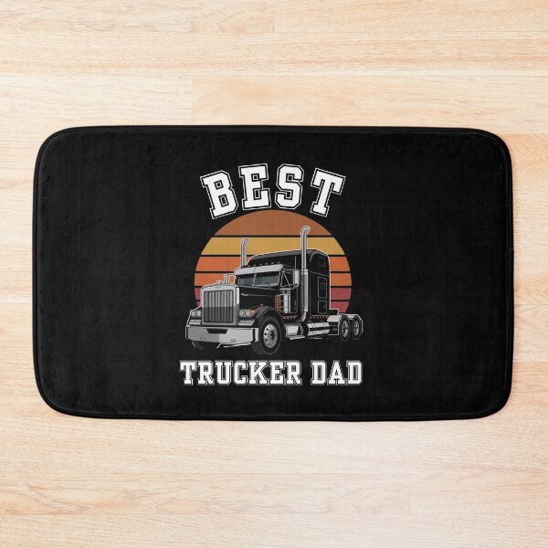 Item preview, Best Trucker Dad Retro Sunset distressed For Father's Day designed and sold by Sasikharn.