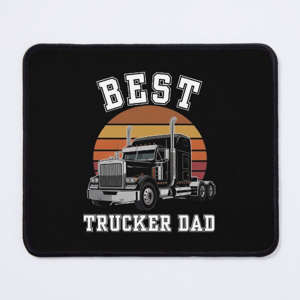 Item preview, Best Trucker Dad Retro Sunset distressed For Father's Day designed and sold by Sasikharn.