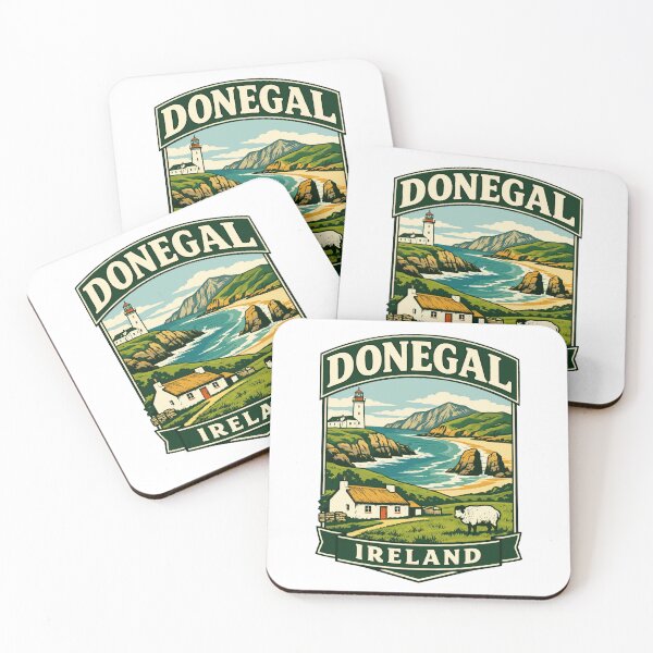 Item preview, Donegal Ireland Coastal Vintage Landscape Graphic designed and sold by JackCurtis1991.