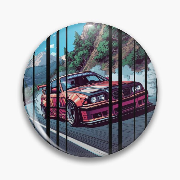 Item preview, B.W the Power of the 3 coupe with wide body kit, street racing vibe, high contrast neon colors 24 designed and sold by Neon G.