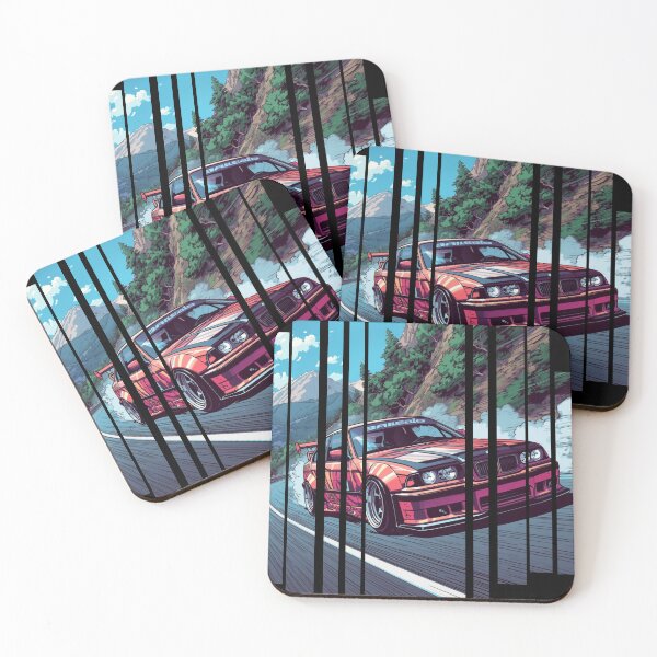 Item preview, B.W the Power of the 3 coupe with wide body kit, street racing vibe, high contrast neon colors 24 designed and sold by Neon G.