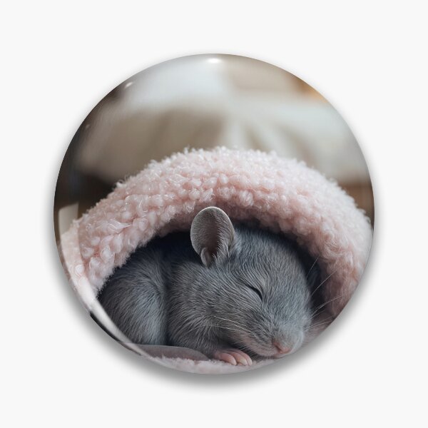 Item preview, Gray Mouse Sleeping in Bedroom Slipper designed and sold by Maria Dryfhout.