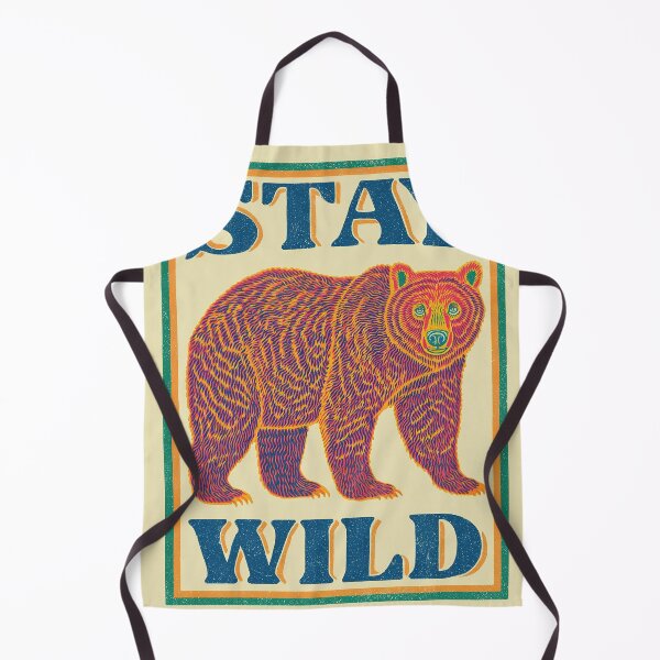 Item preview, Stay Wild Bear Warning Sign Adventure designed and sold by Venon28.