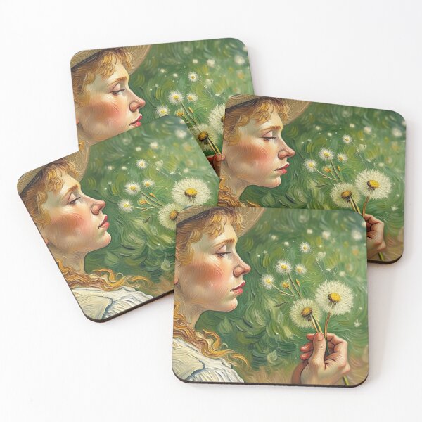 Artikelvorschau, Girl with dandelions entworfen und verkauft von sid1802.