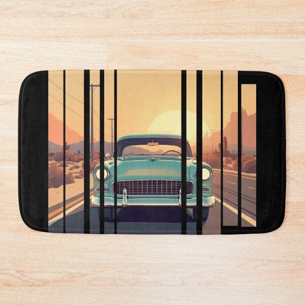 Item preview, Chevy Bel Air 1955, 50s pastel palette, chrome shine, mid-century 12 designed and sold by Neon G.