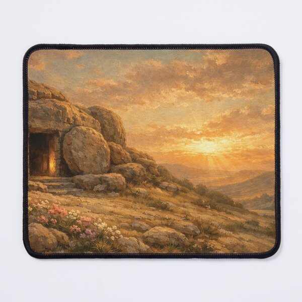 Item preview, Christian Frame, Easter Jesus, He Is Risen, Empty Tomb designed and sold by Naviiraart.