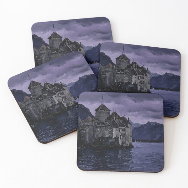Item preview, Night Castle Reflecting In Deep Water designed and sold by Vista Atelier.