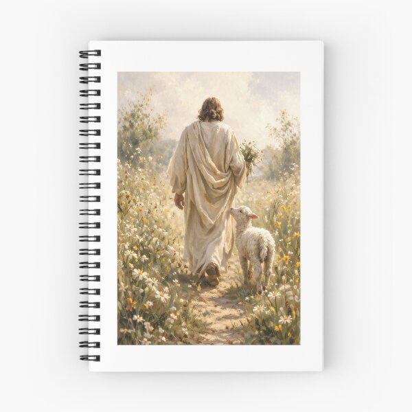 Item preview, Jesus and Lamb Oil Painting, Christian Art designed and sold by Naviiraart.