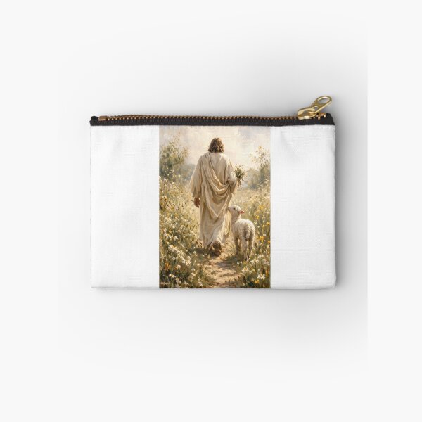 Item preview, Jesus and Lamb Oil Painting, Christian Art designed and sold by Naviiraart.