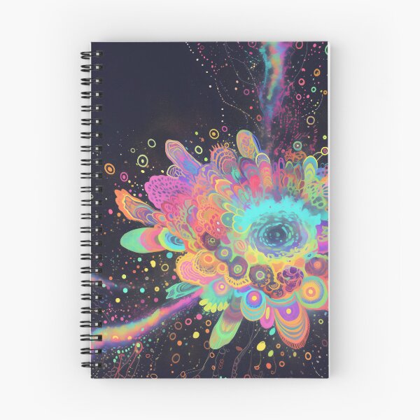 Item preview, Psychedelic Fractal Flower Cosmic Eye Space Art designed and sold by LuminousFoundry.