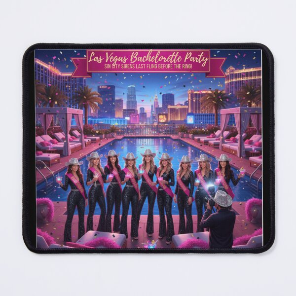 Item preview, Las Vegas Bachelorette Party Shirt – Sin City Sirens Last Fling Before the Ring – Girls Trip Vegas Squad Tee designed and sold by FitEnvy.